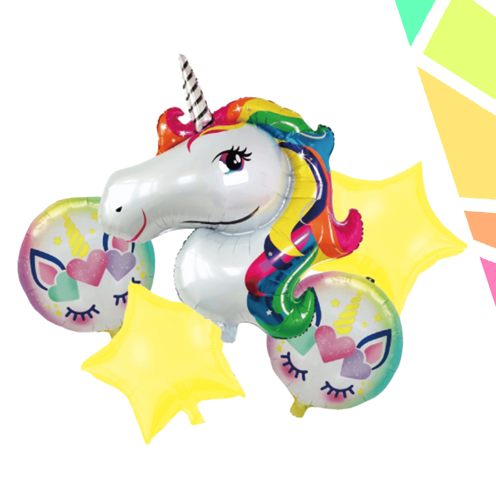 Balon, folie aluminiu, Unicorn - imagine 1
