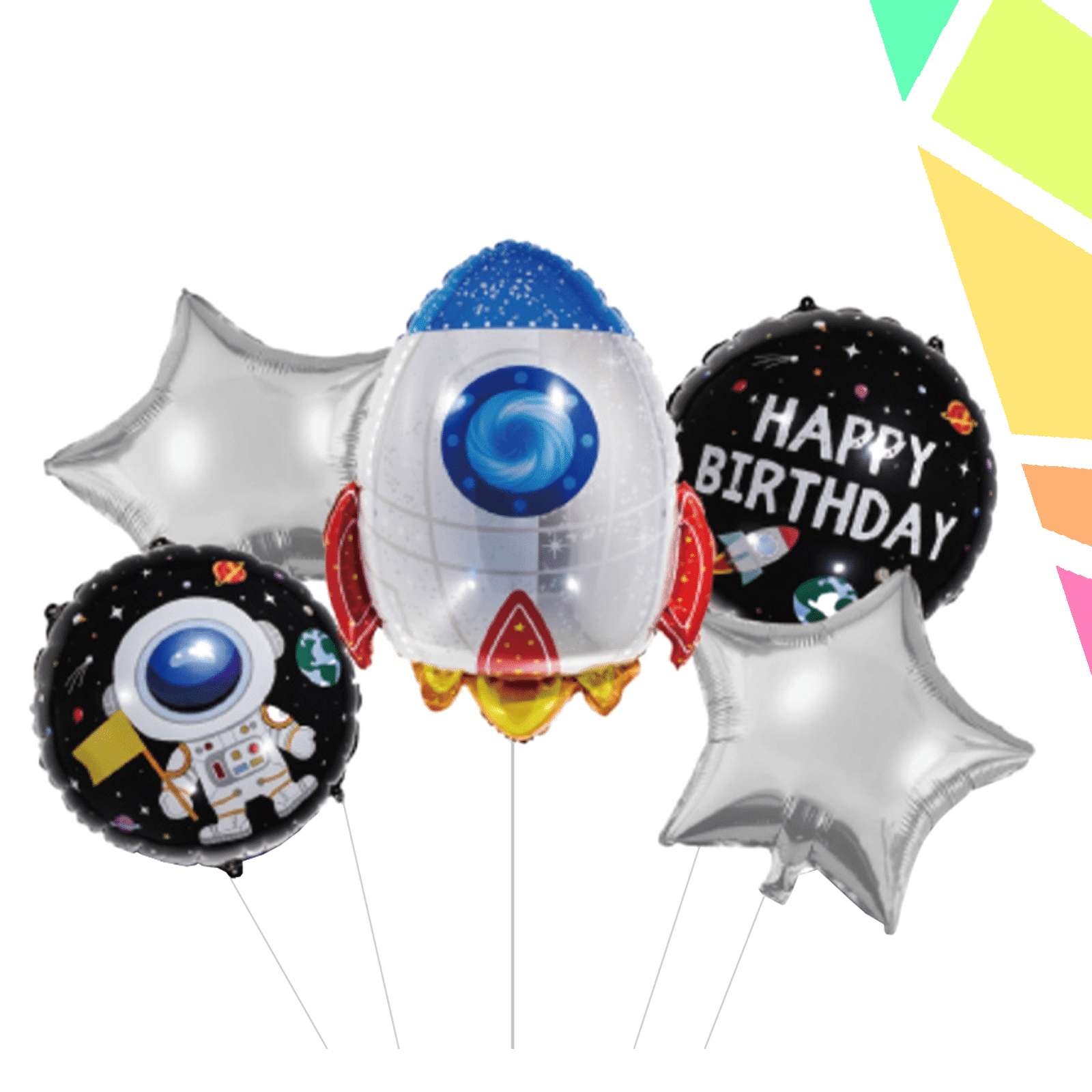 Balon, folie aluminiu, Racheta - imagine 1