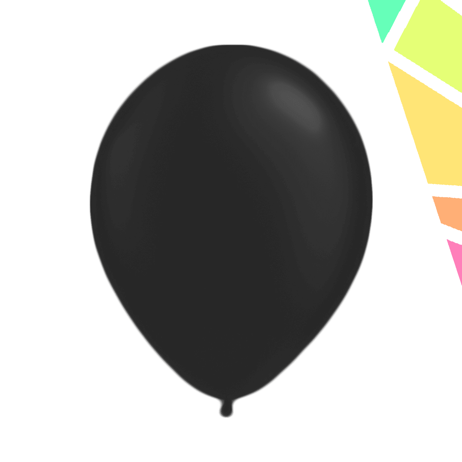 Baloane 2,8 g, Negre, 100 buc/set - imagine 1