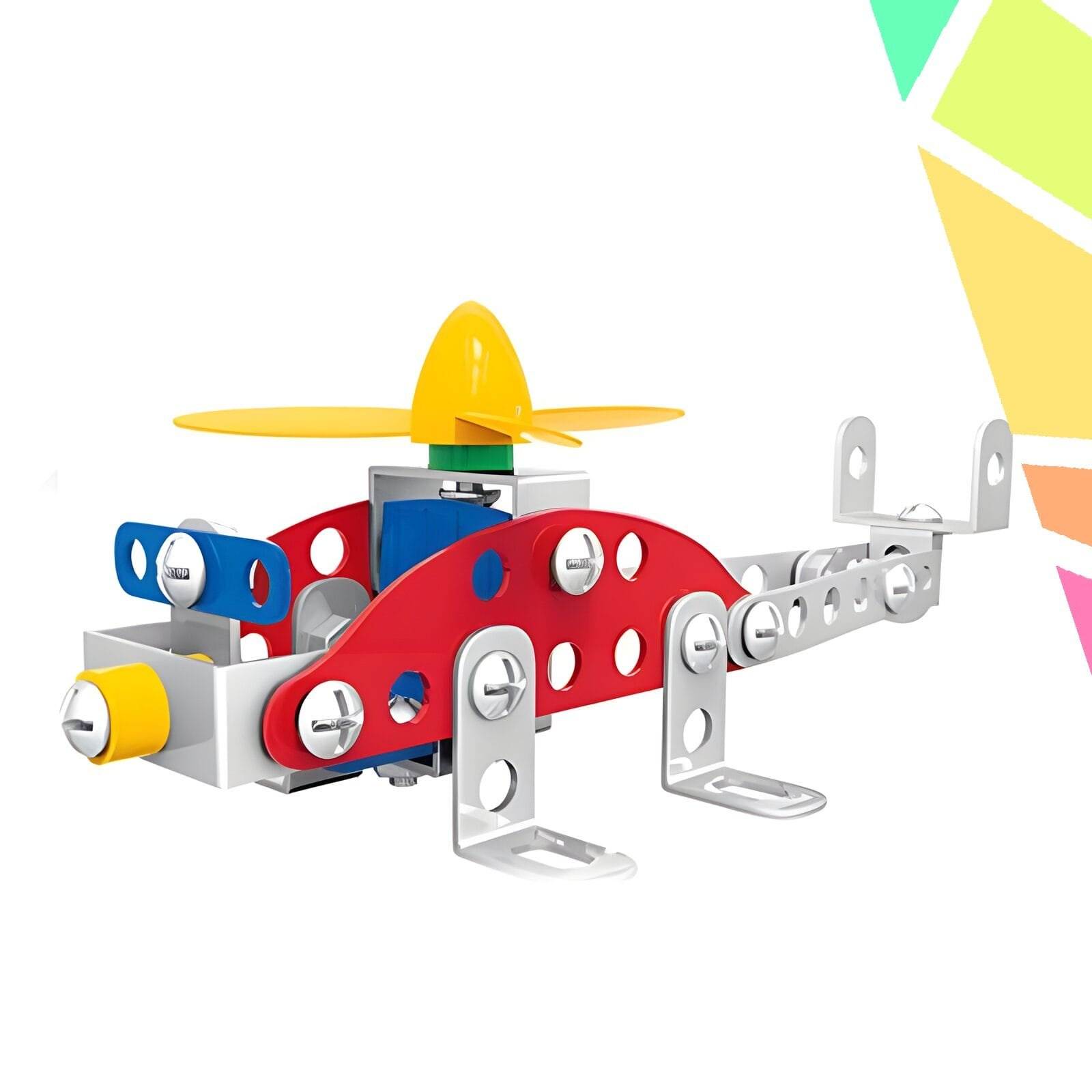 p2113 Joc constructii metal, Elicopter, 72 piese - imagine 1