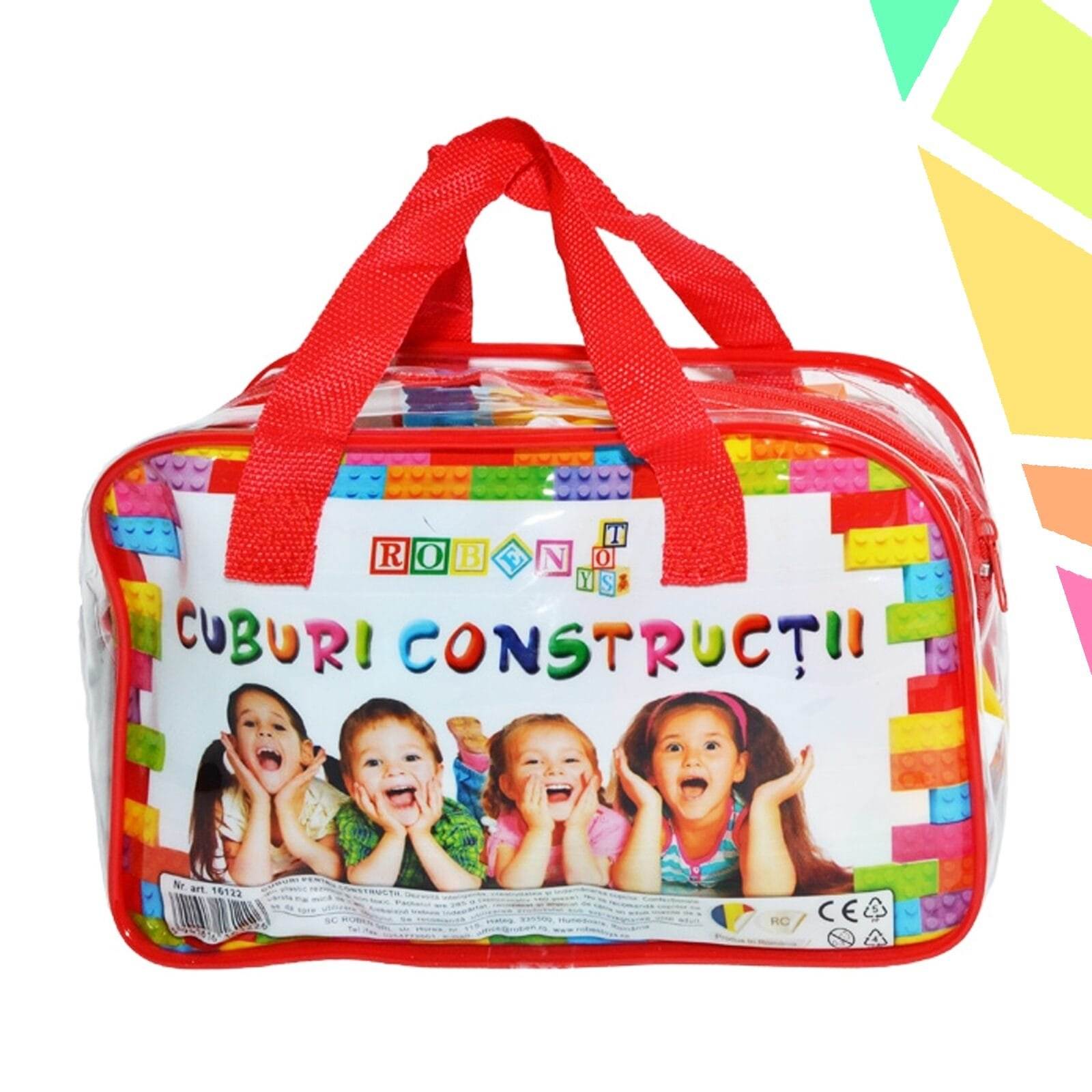 p2129 1 Cuburi constructii in gentuta, 160 piese/285g - ROBENTOYS - imagine 1