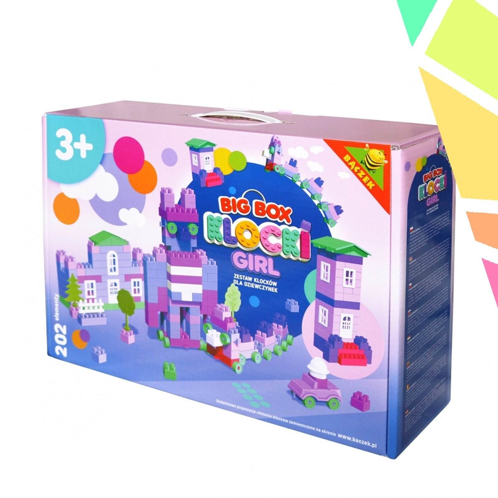 p2232 Cuburi constructii 202 piese, pentru fetite - Tupiko - imagine 1