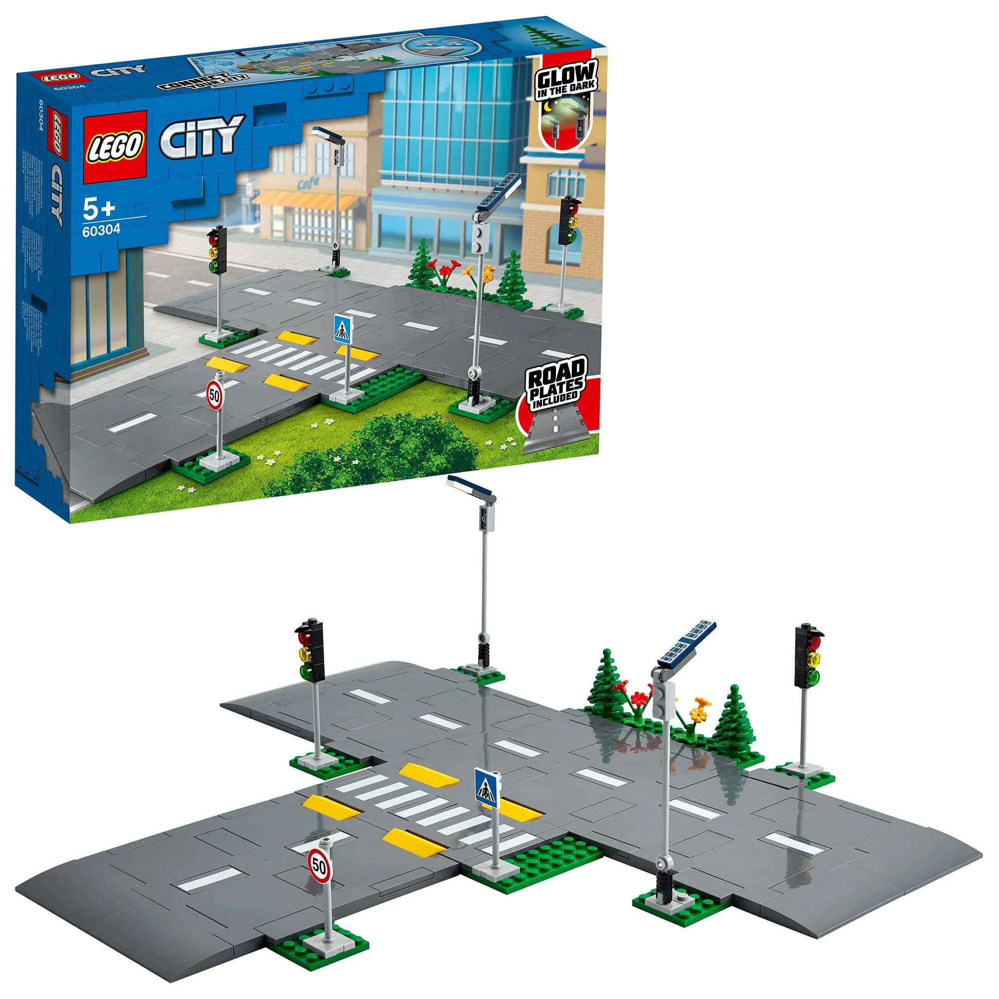 LEGO® City Town - Placi de drum 60304, 112 piese - imagine 1