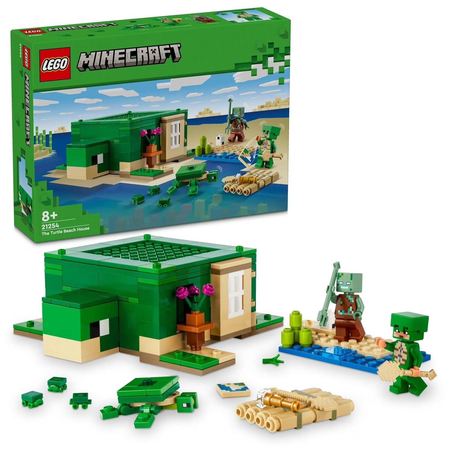 LEGO® Minecraft® - Casa de pe plaja testoaselor 21254, 234 piese - imagine 1
