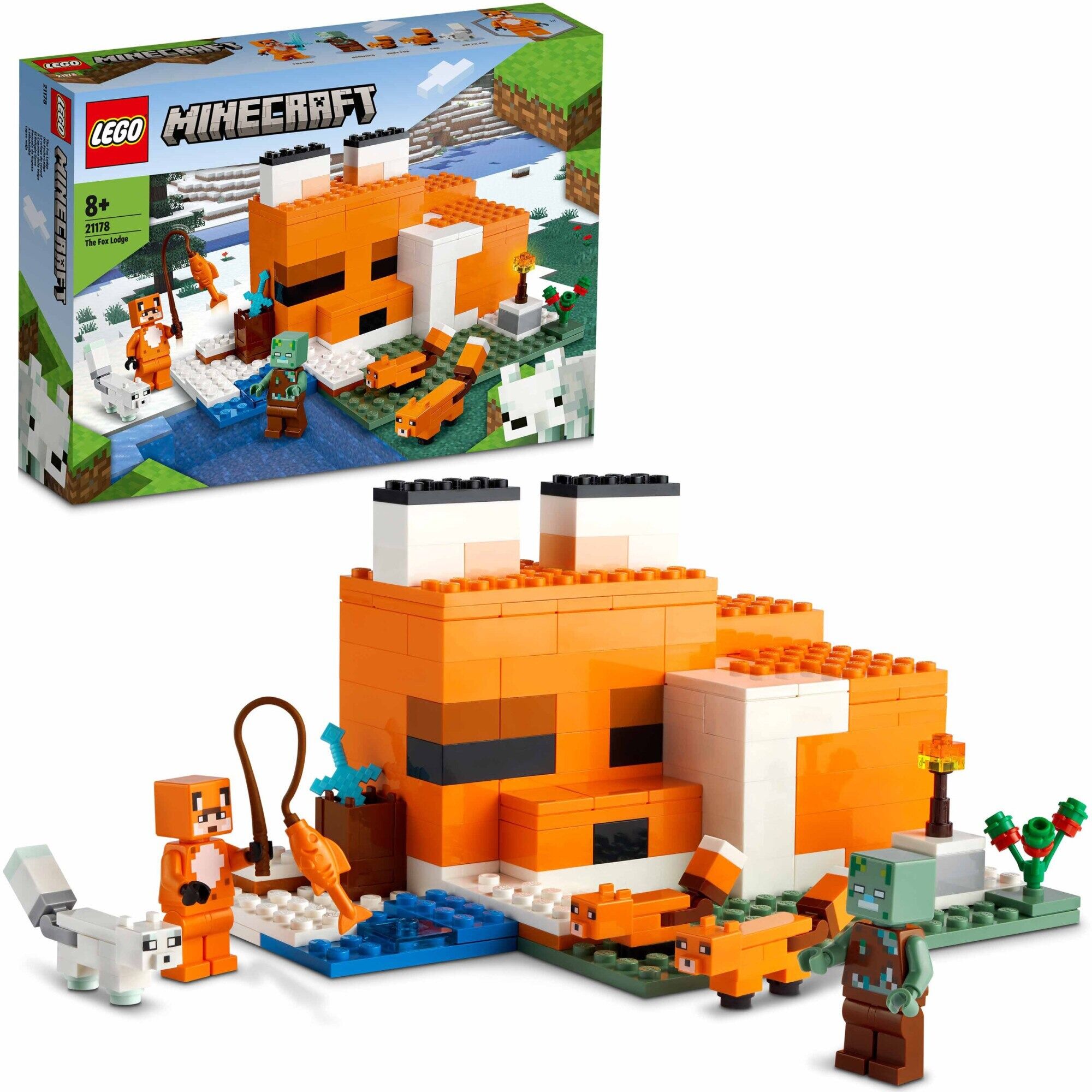 LEGO® Minecraft™ - Vizuina vulpilor 21178, 193 piese - imagine 1