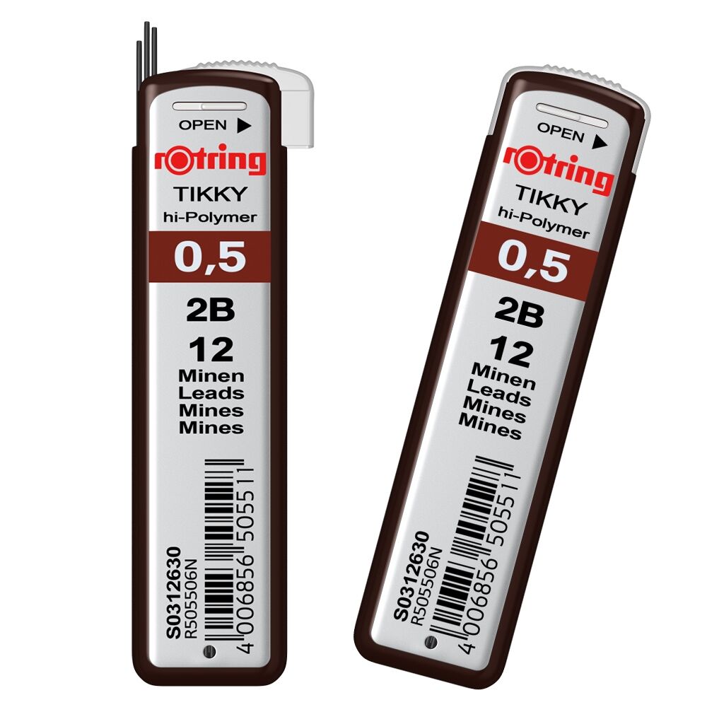 Mine creion 0.5 mm 2B - ROTRING - imagine 1