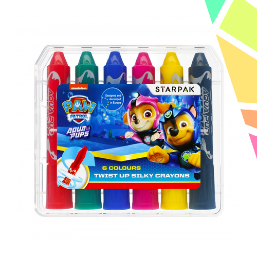 Creioane cerate Twist Off, Paw Patrol, 6 buc/set - STARPAK - imagine 1