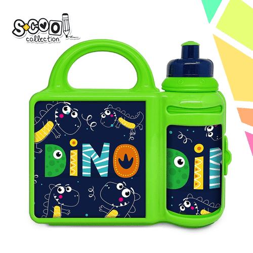Set: Sticla apa + cutie sandwich, Dino - S-COOL - imagine 1