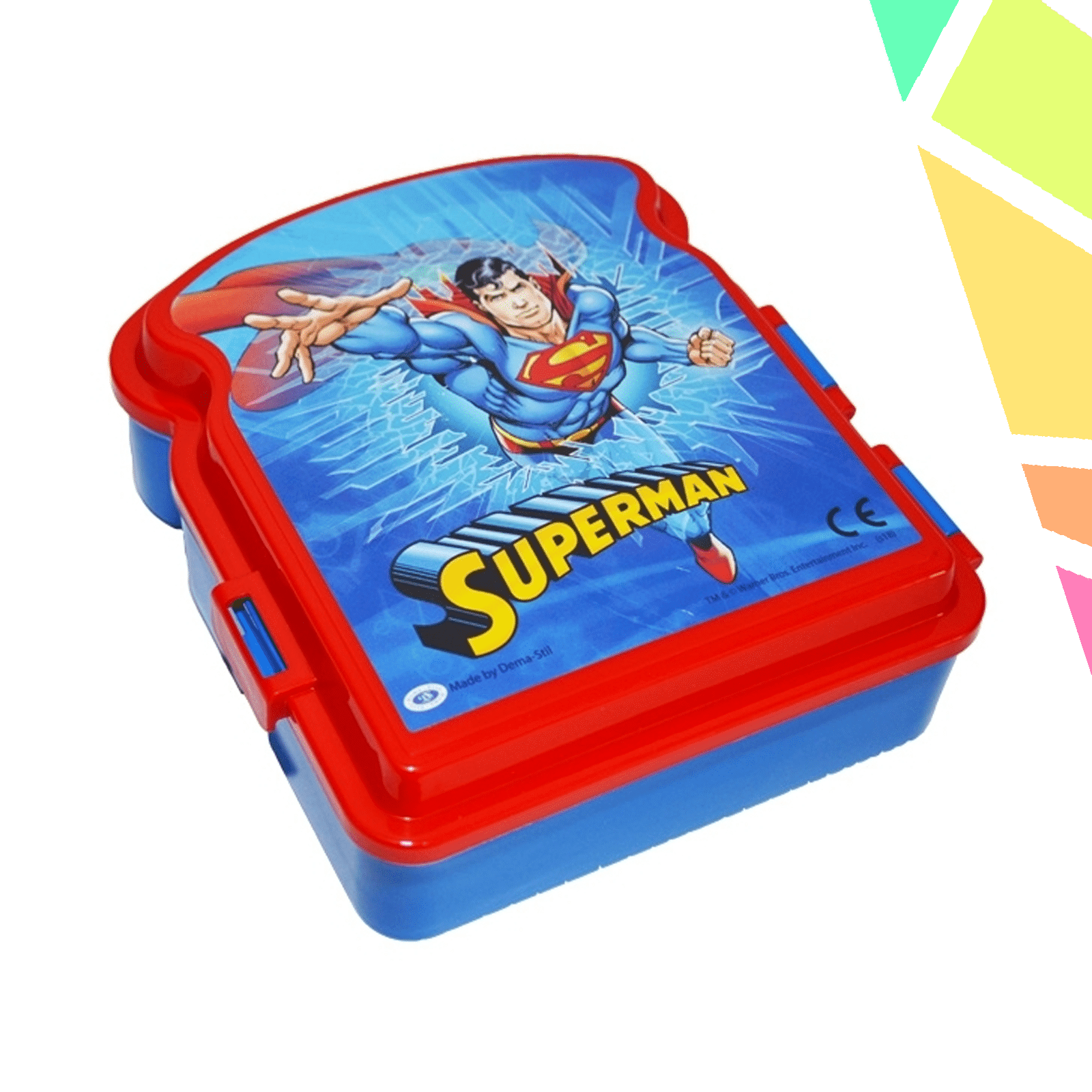 Cutie sandwich Superman-vert.16,5x15cm - imagine 1