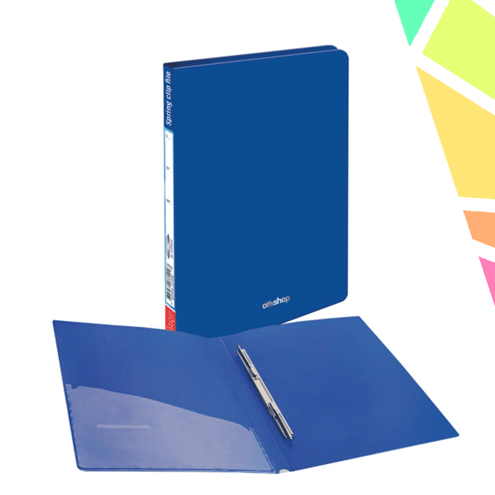Mapa A4 cu mecanism, albastra - OFFISHOP - imagine 1