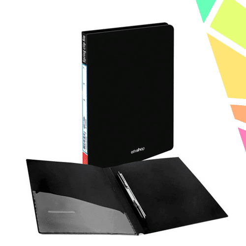 Mapa A4 cu mecanism, neagra - OFFISHOP - imagine 1