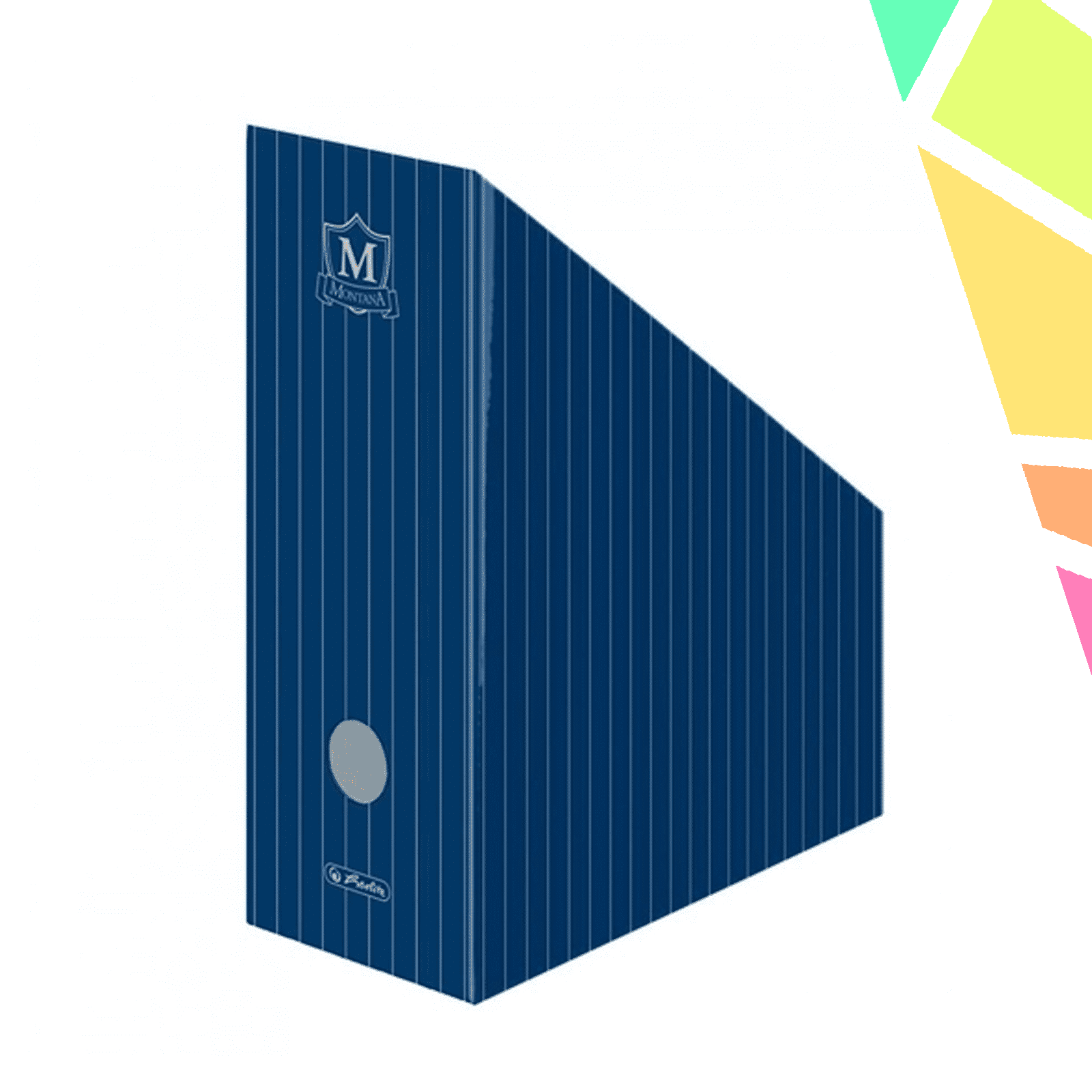 Suport dosare carton A4 motiv Montana IV albastru - imagine 1