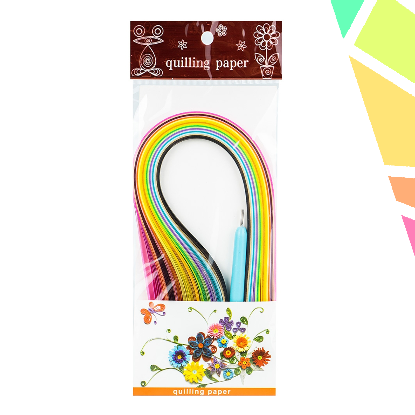 Hartie quilling cu ac, 5mmx39m - imagine 1
