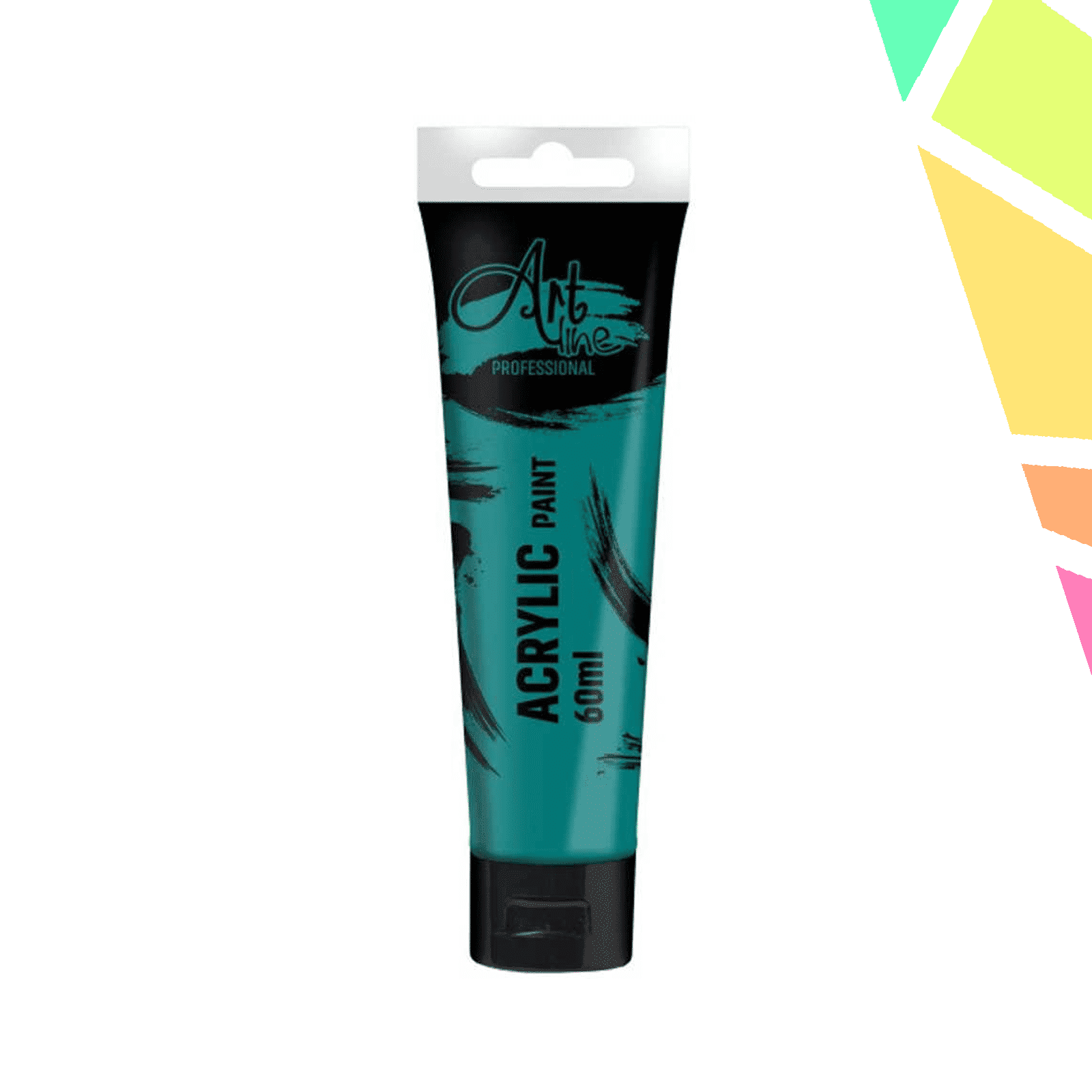 Vopsea acrilica Art, 60 ml, 6buc/set, GREEN VIRIDIAN - ARTLINE - imagine 1