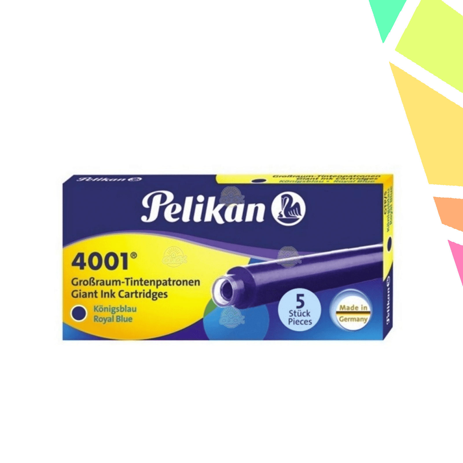 Patroane mari cerneala 4001 albastru royal ,set 5 - imagine 1