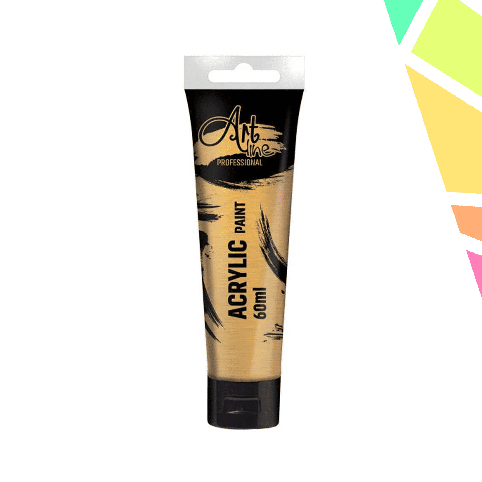 Vopsea acrilica metalizata Art, 60 ml, 6buc/set, METALLIC BROWN - ARTLINE - imagine 1