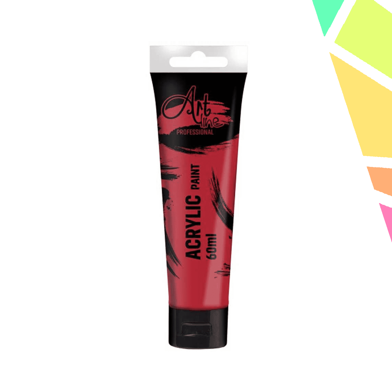Vopsea acrilica Art, 60 ml, 6buc/set, RED SCARLET - ARTLINE - imagine 1