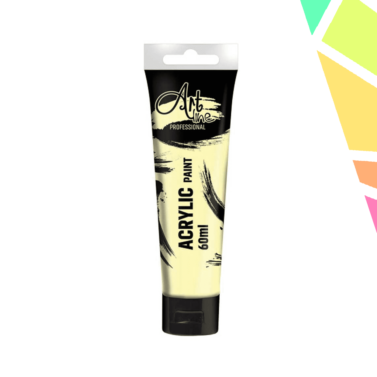 Vopsea acrilica Art, 60 ml, 6buc/set, YELLOW MEDIUM - ARTLINE - imagine 1