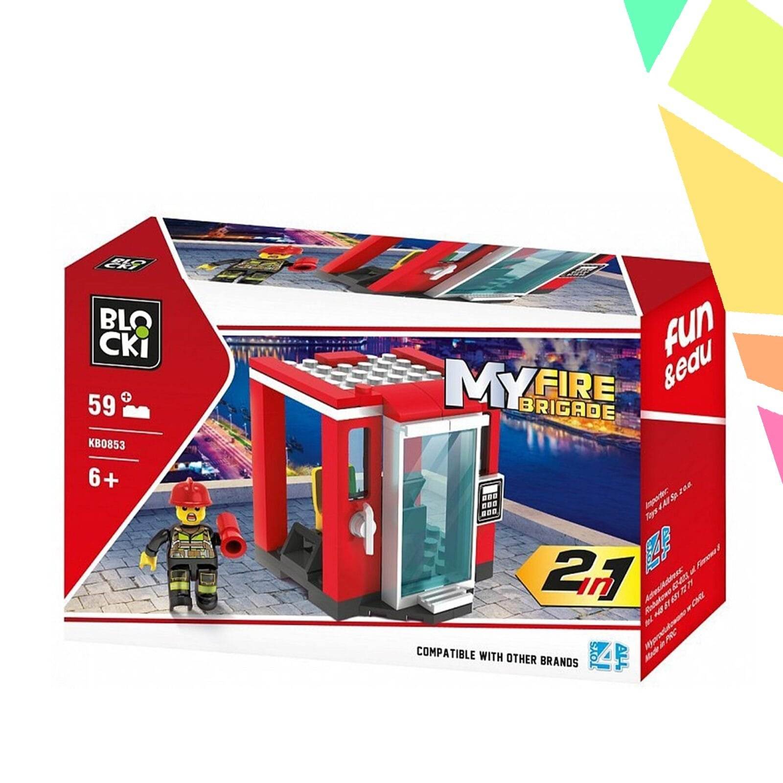 Blocki My Fire Brigade, Turn control, Pompieri, 59 piese - imagine 1
